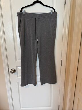Athleta Wide Leg Pants in Heather Gray